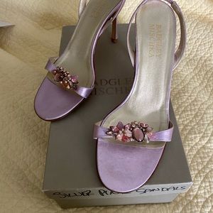 Badgley Mischka pink sandals